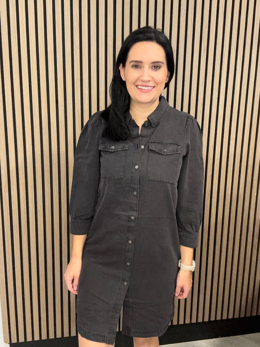 Isla Washed Denim Dress