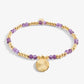 A Little Birthstone 'February' Gold Bracelet
Amethyst