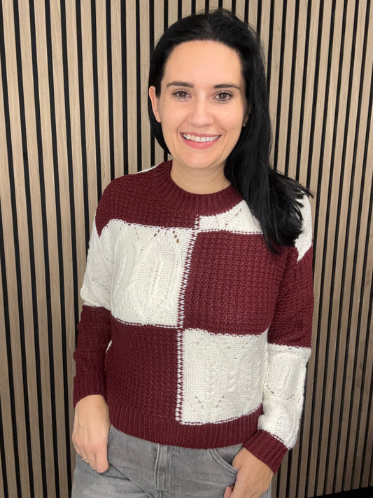 Claire Pullover - Cabernet CLOUD DANCER