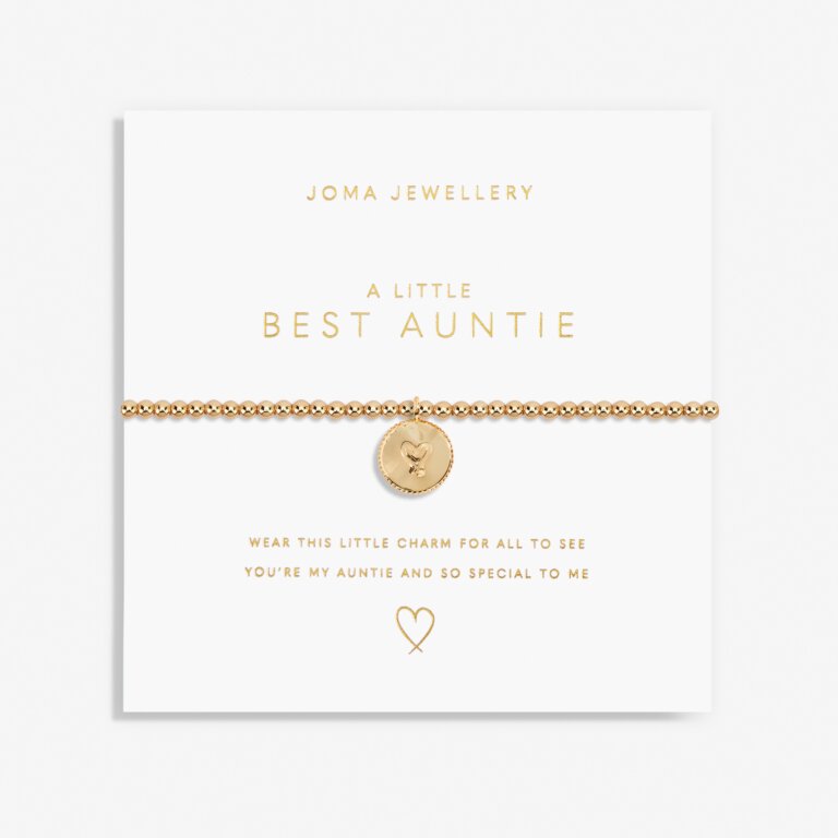 Gold A Little 'Best Auntie' Bracelet