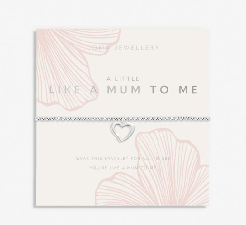 Mother's Day A Little 'Like A Mum To Me' Bracelet In Silver Plating