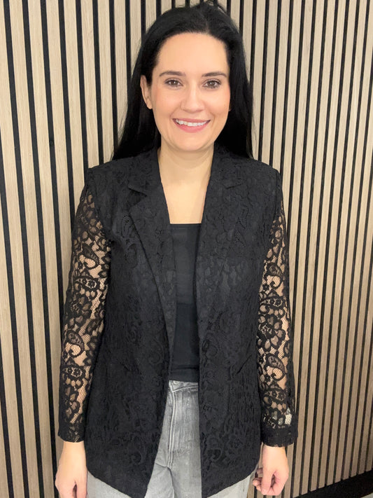 Alice lace black blazer