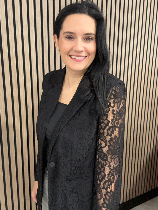 Alice lace black blazer