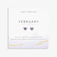 Birthstone A Little 'February' Earrings In Silver Plating