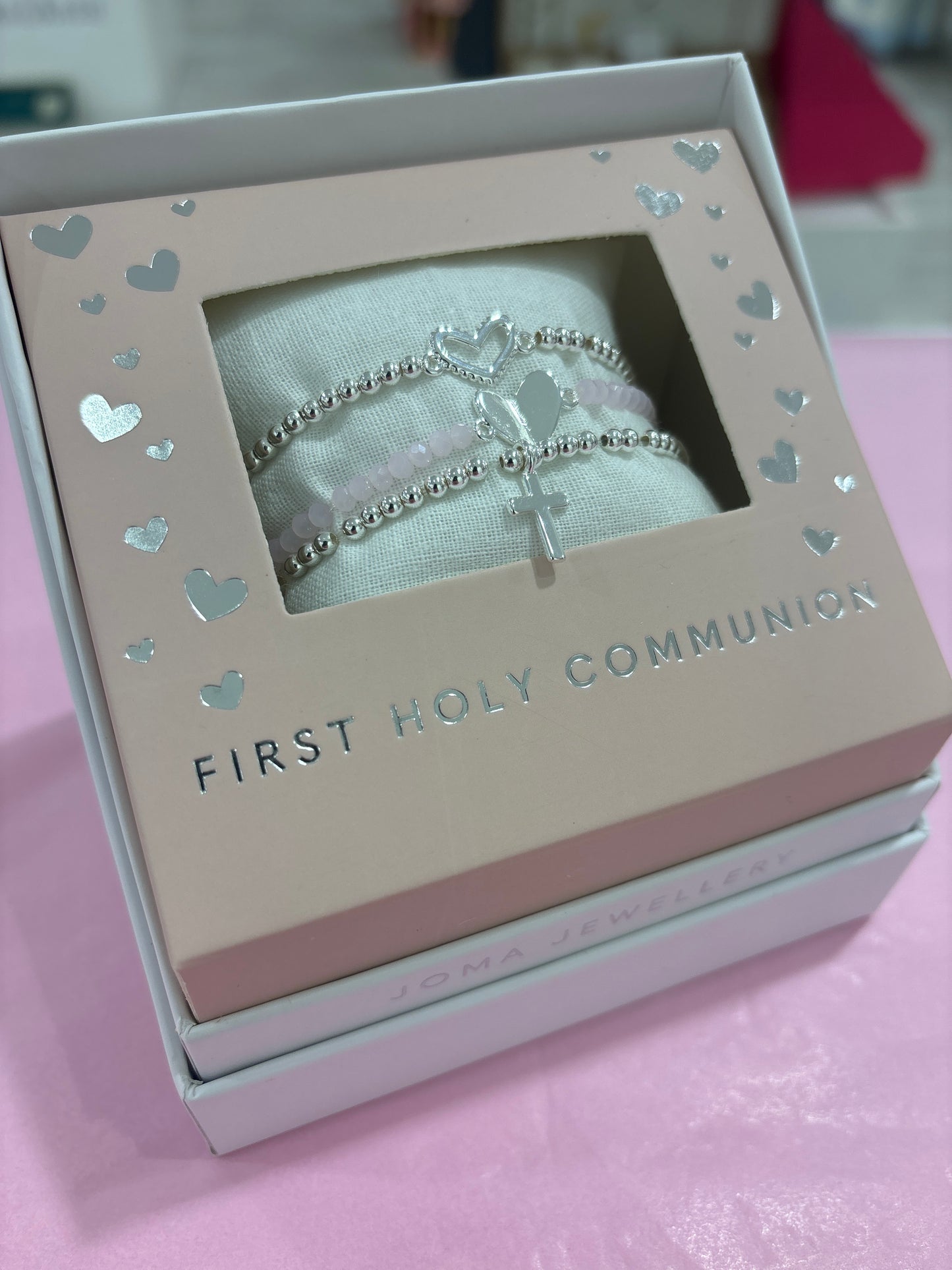 'First Holy Communion' Kids' Celebrate You Gift Box Bracelets