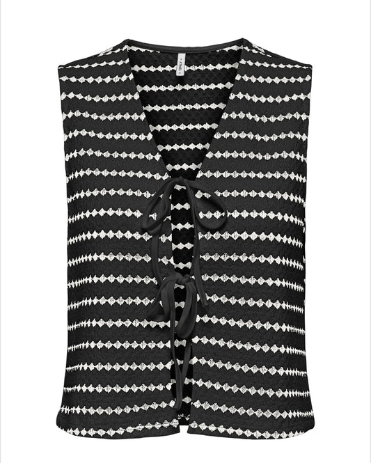 ONLEVA S/L SHORT STRIPE VEST JRS 15348624