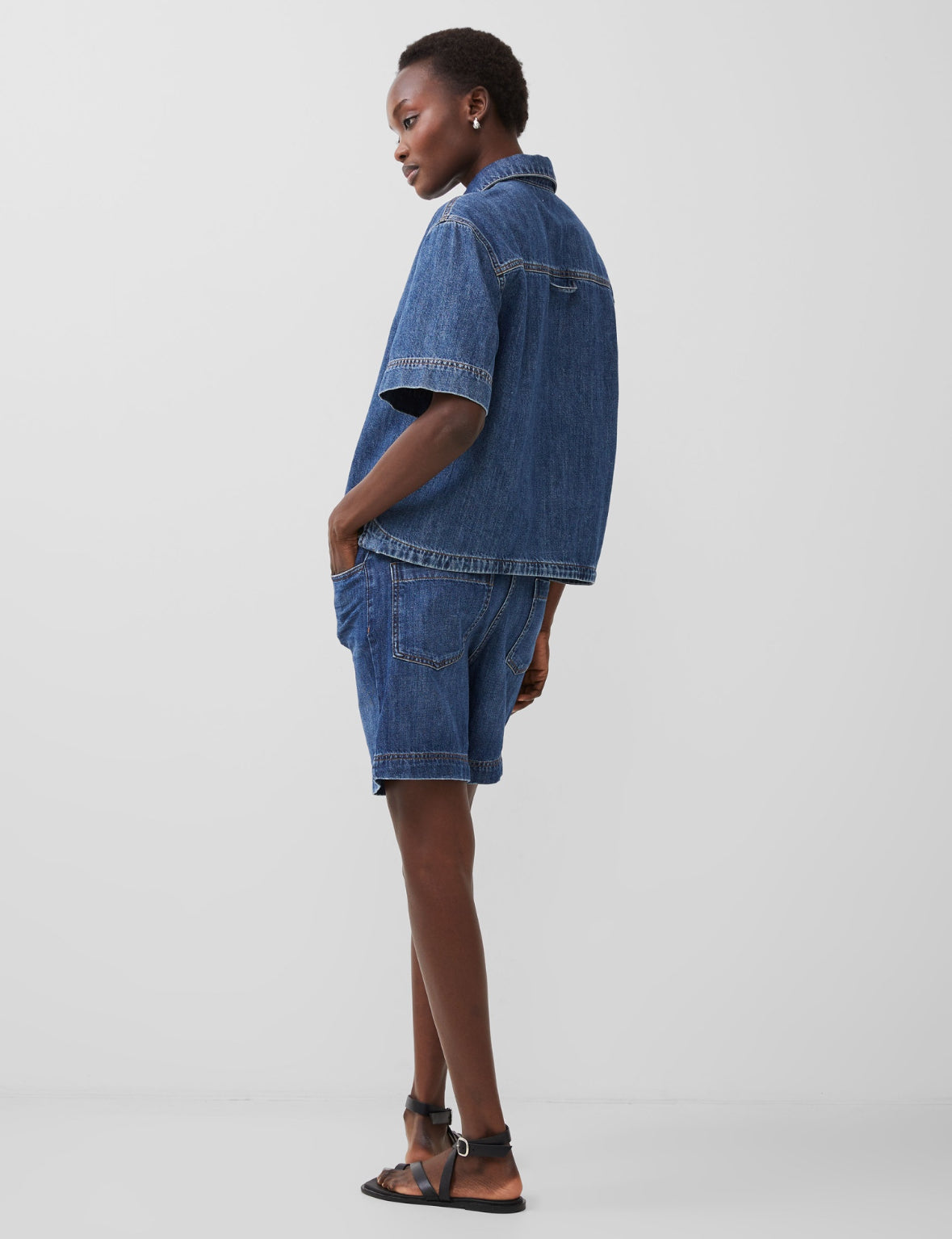 72NZD Finley Denim Short Sleeve Shirt