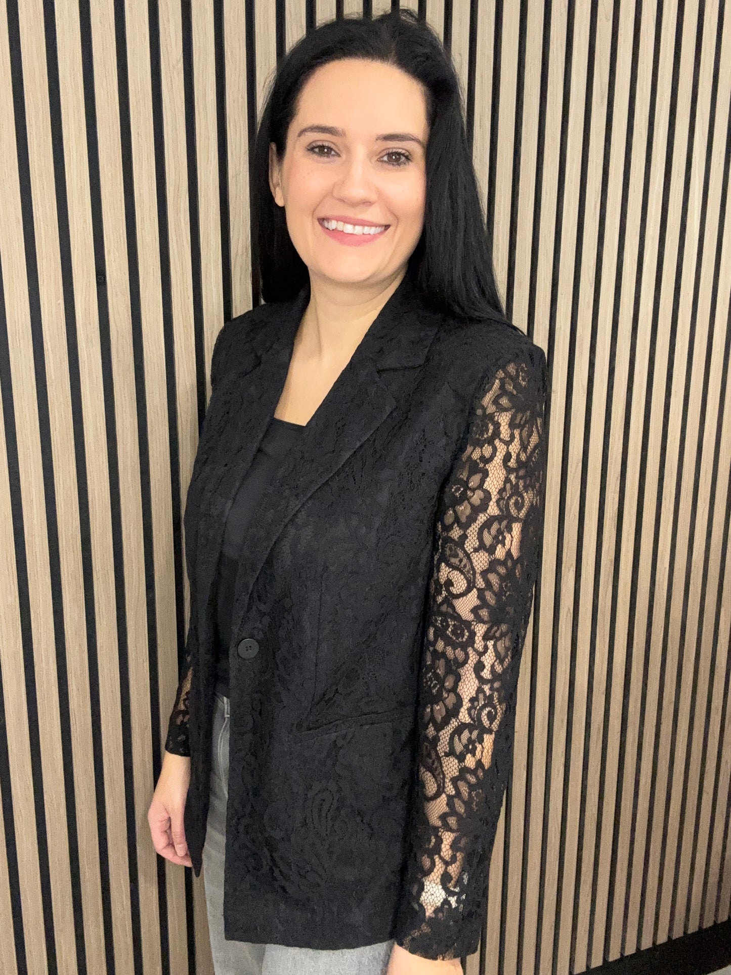 Alice lace black blazer
