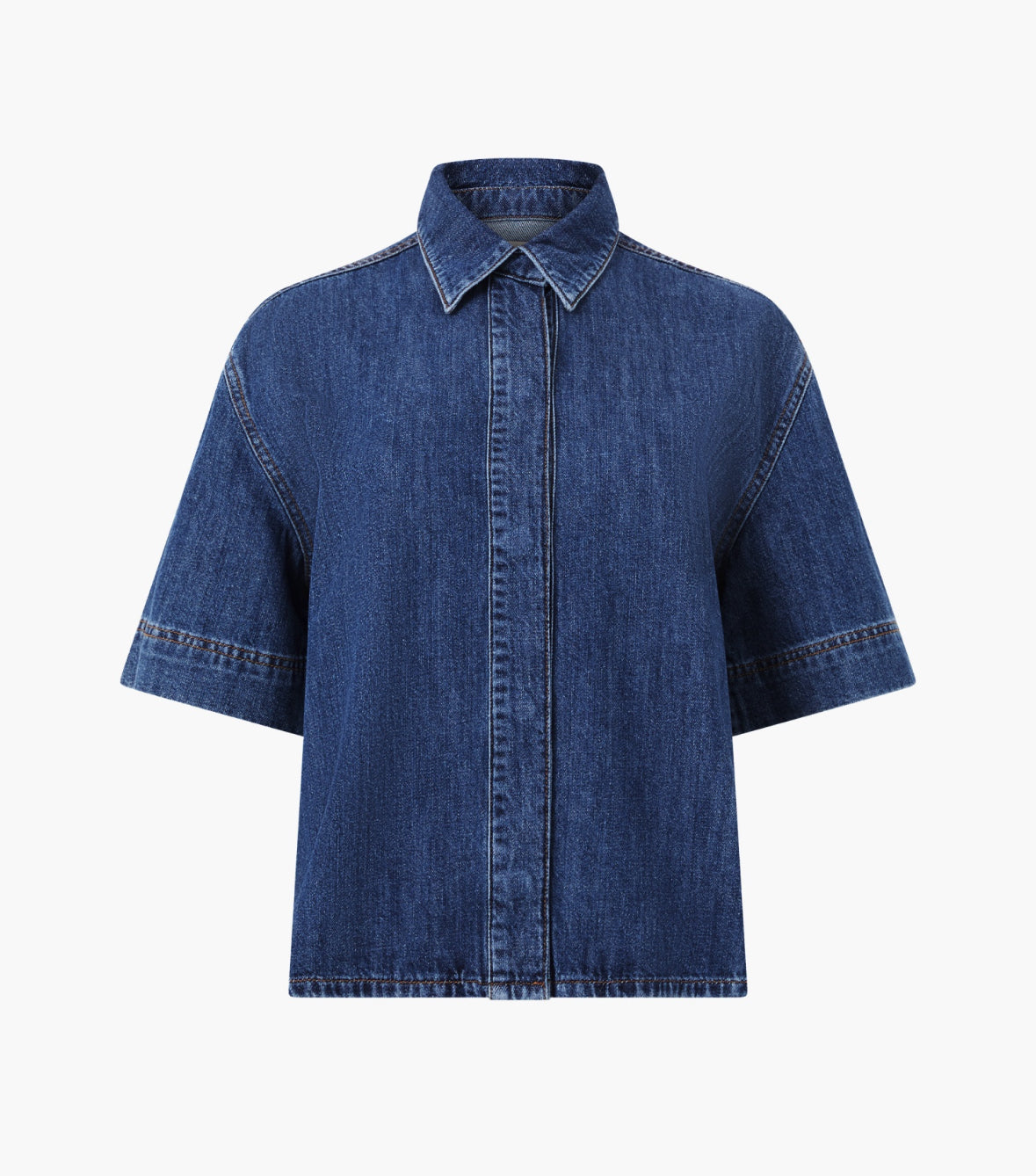 72NZD Finley Denim Short Sleeve Shirt