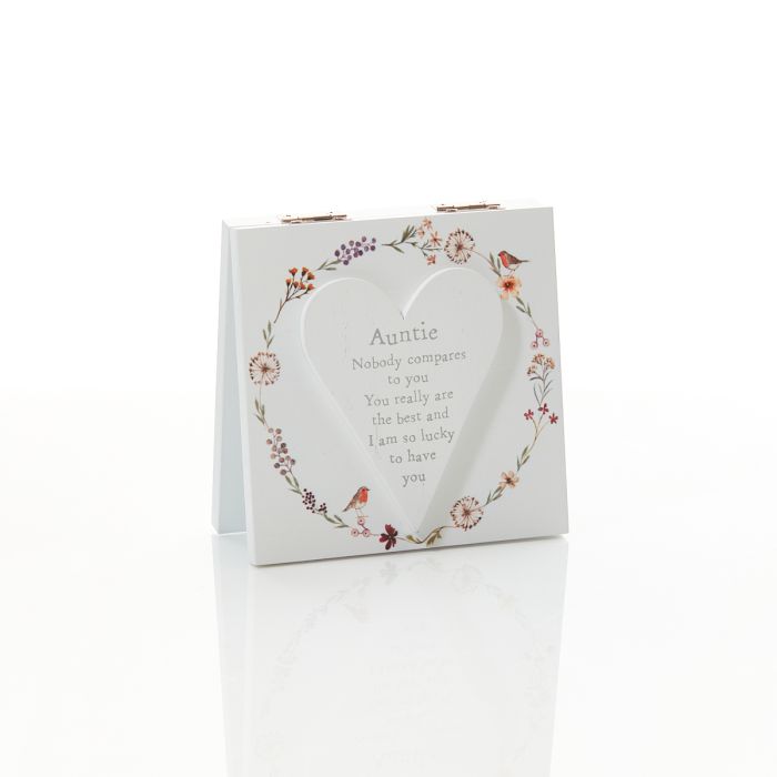 FLORAL ROBIN EASEL PLAQUE