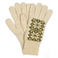 Olive and cream scandi starflower gloves