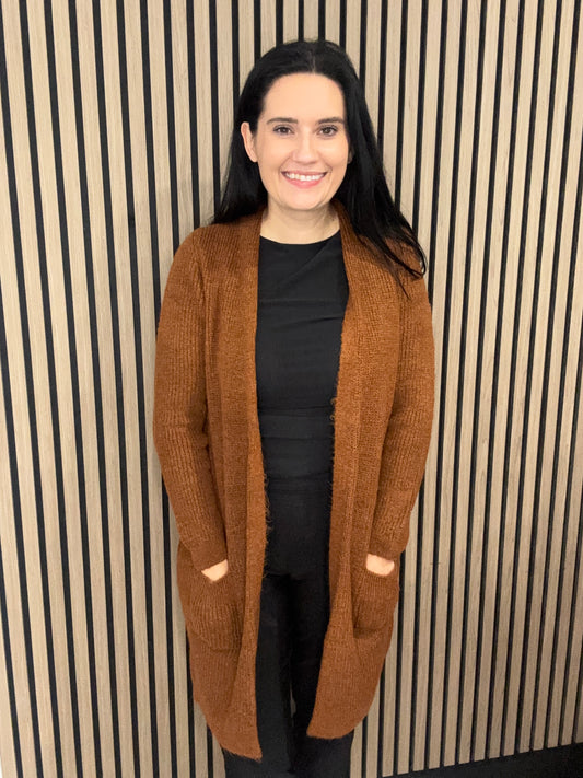 Jade Cardigan - Gingerbread
