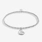 Christmas A Little 'Merry Christmas Wonderful Grandma' Bracelet In Silver Plating