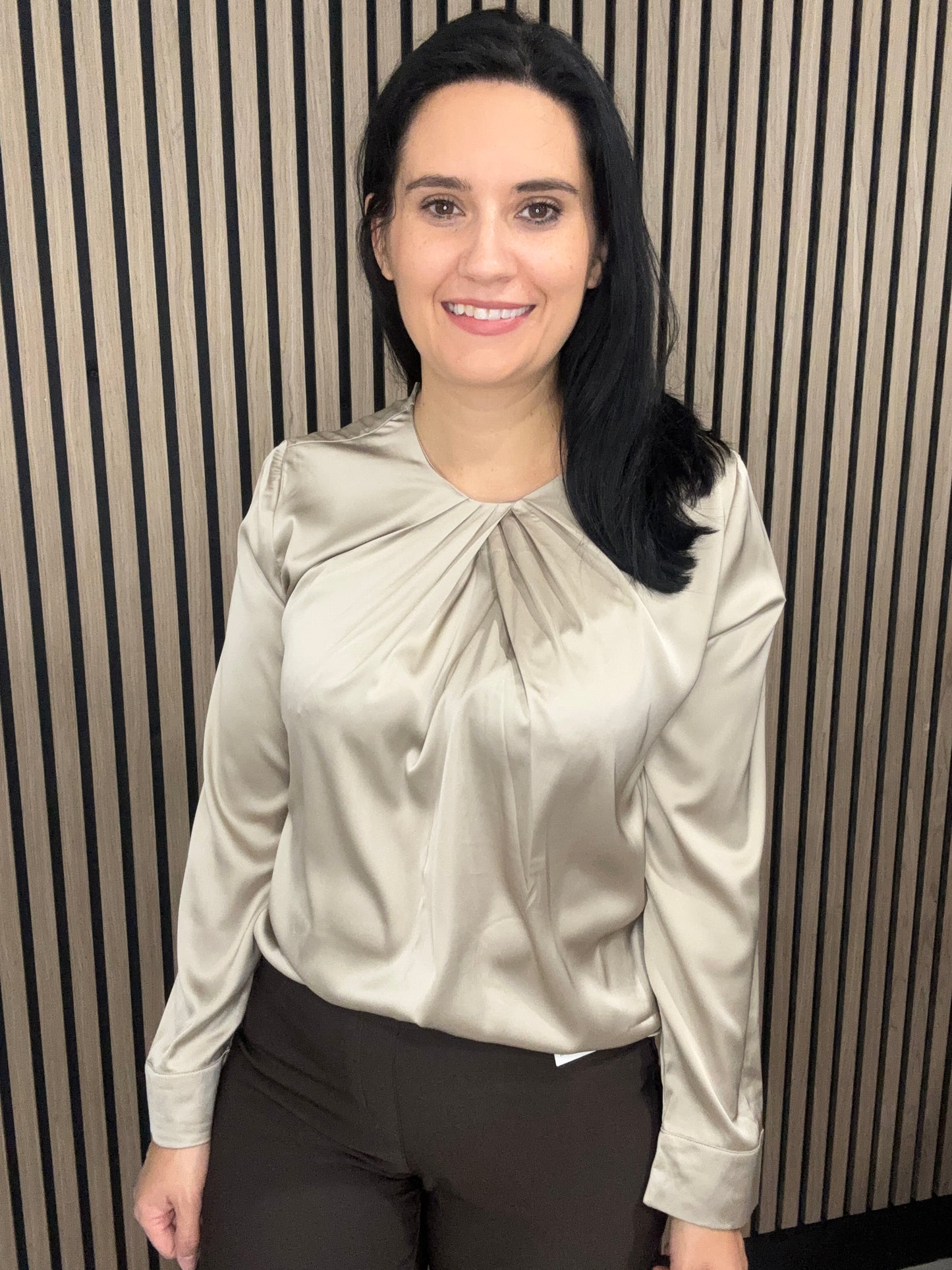 Camille Satin detail blouse