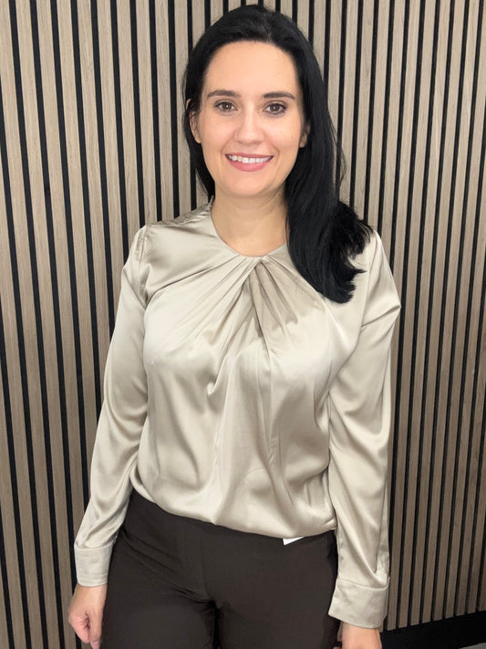Camille Satin detail blouse