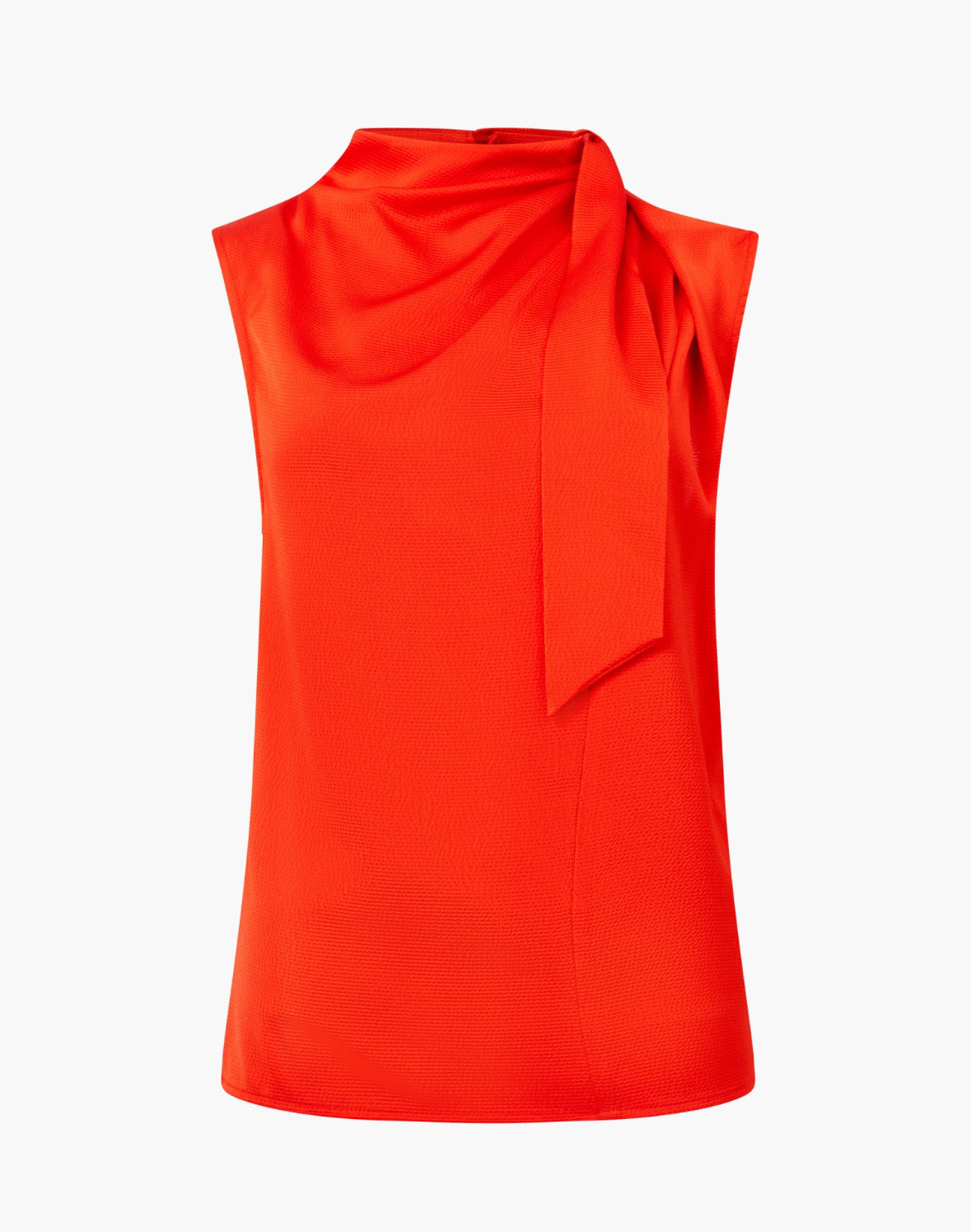 Eliza Satin Top Flame Orange