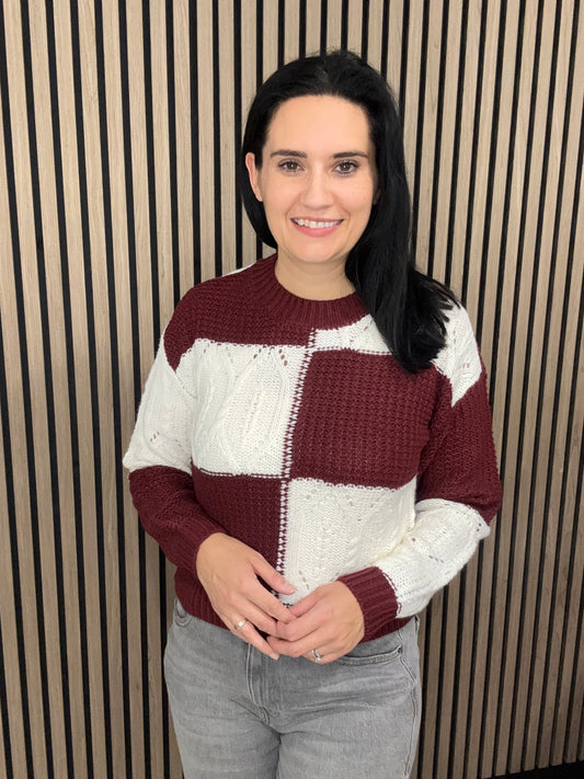 Claire Pullover - Cabernet CLOUD DANCER