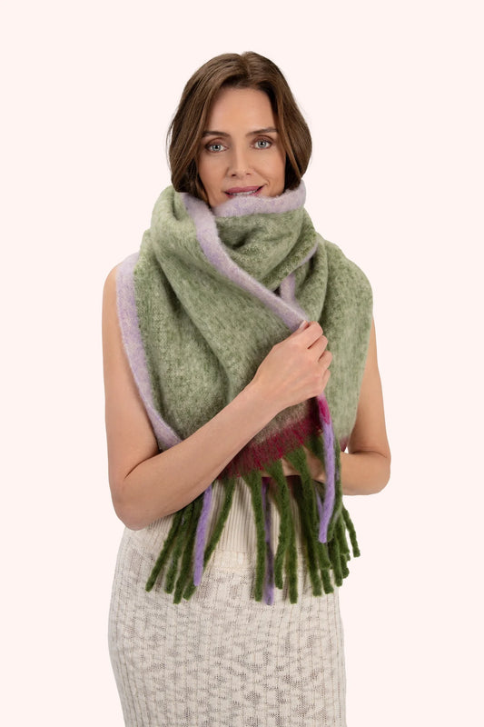Aria Cosy Scarf - Sage