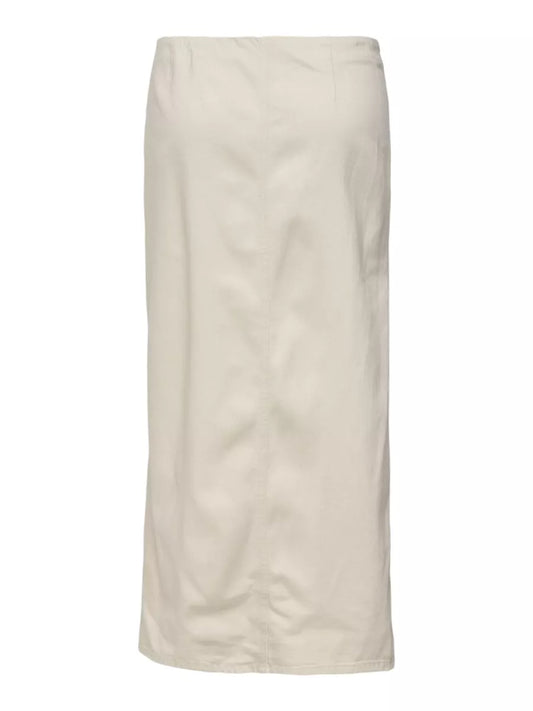 ONLY – ONLSILLA HW LONG SLIT SKIRT PNT – 15340591 – Ecru