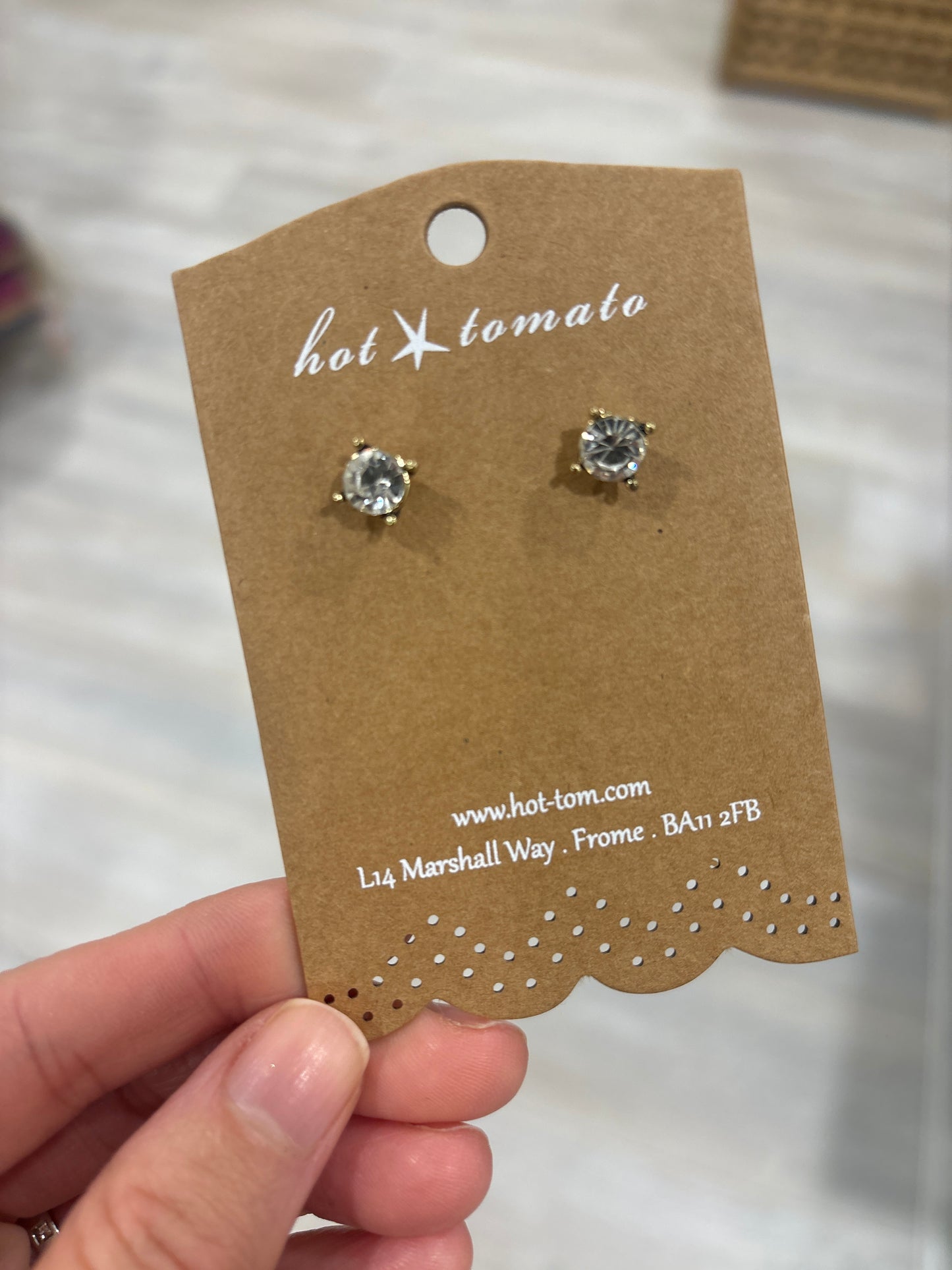 LF731 Earring hot tomato