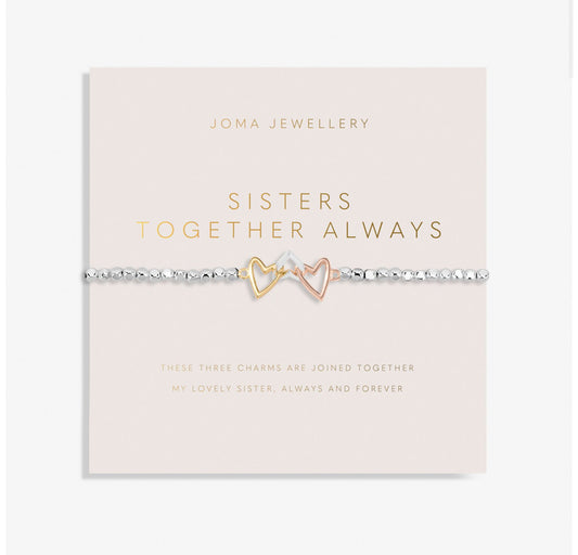 Forever Yours ' Sister Together Always ' Bracelet