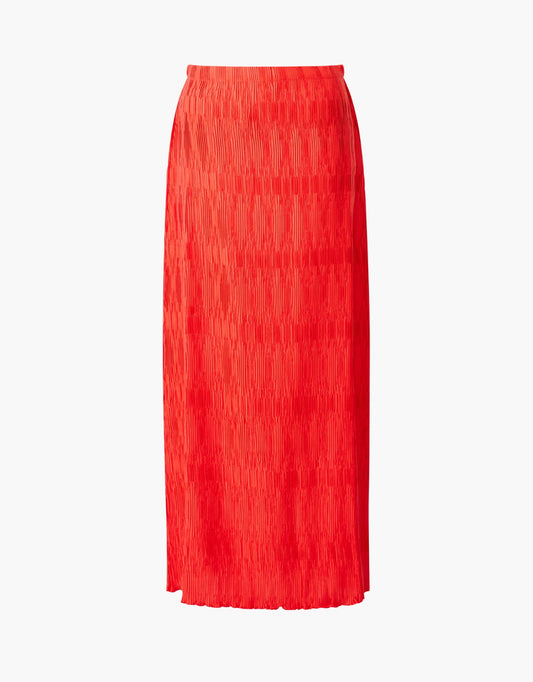 73YBL Moira Pleated Skirt - Scarlet Red