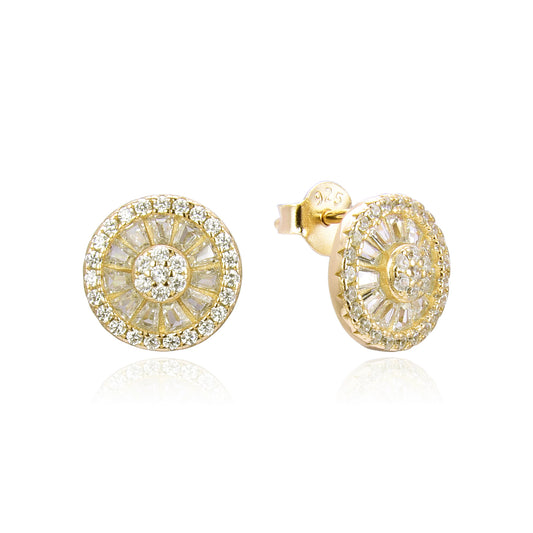 Rosette Earrings – Gold E1914