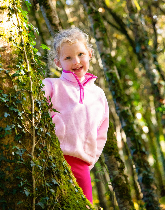 KIDS POLAR FLEECE IN BABY PINK