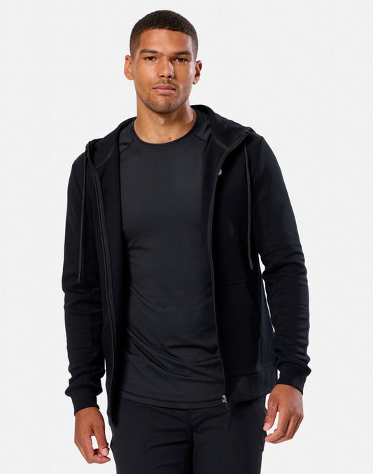 Relentless Full Zip Hoodie in Black