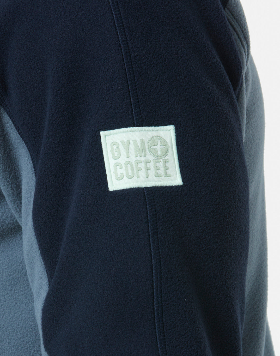 Half Zip Polar Fleece in Stone Blue Unisex