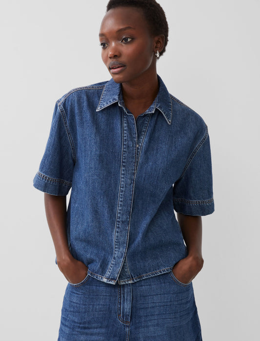 72NZD Finley Denim Short Sleeve Shirt