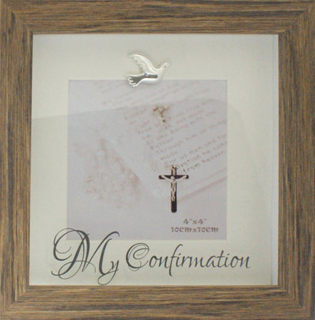 Confirmation Photo Frame/Wood Finish