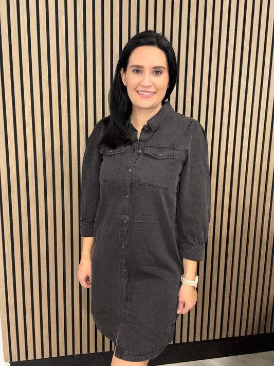 Isla Washed Denim Dress