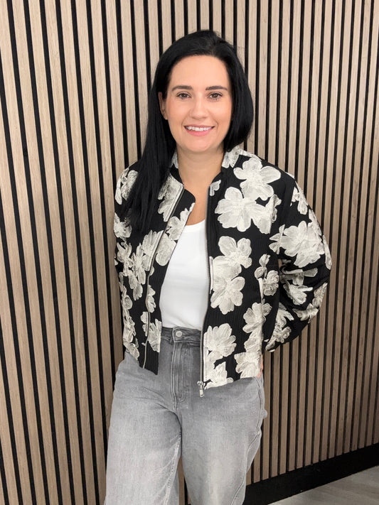 Lora Jacquard Bomber