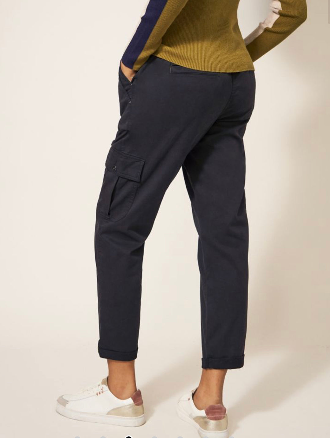 Tencel™ Rich Cargo Cropped Trousers