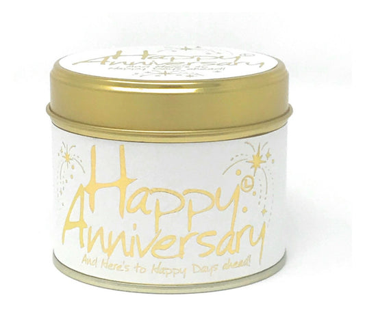 Happy Anniversary Tin Candle