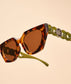 ZEL1 Luxe Zelia Sunglasses - Tortoiseshell/Olive