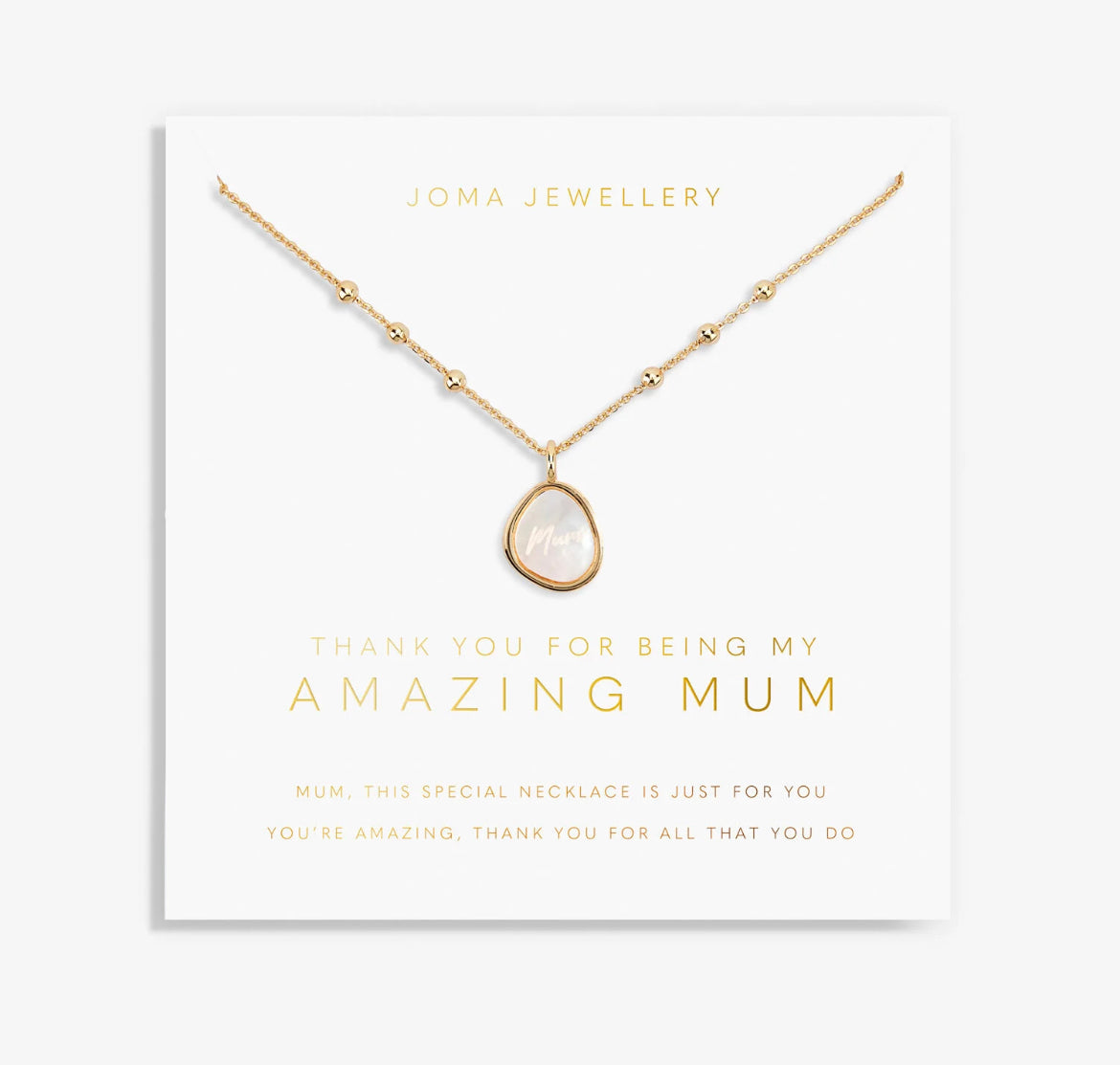 My Moments 'Thank You For Being My Amazing Mum' Necklace