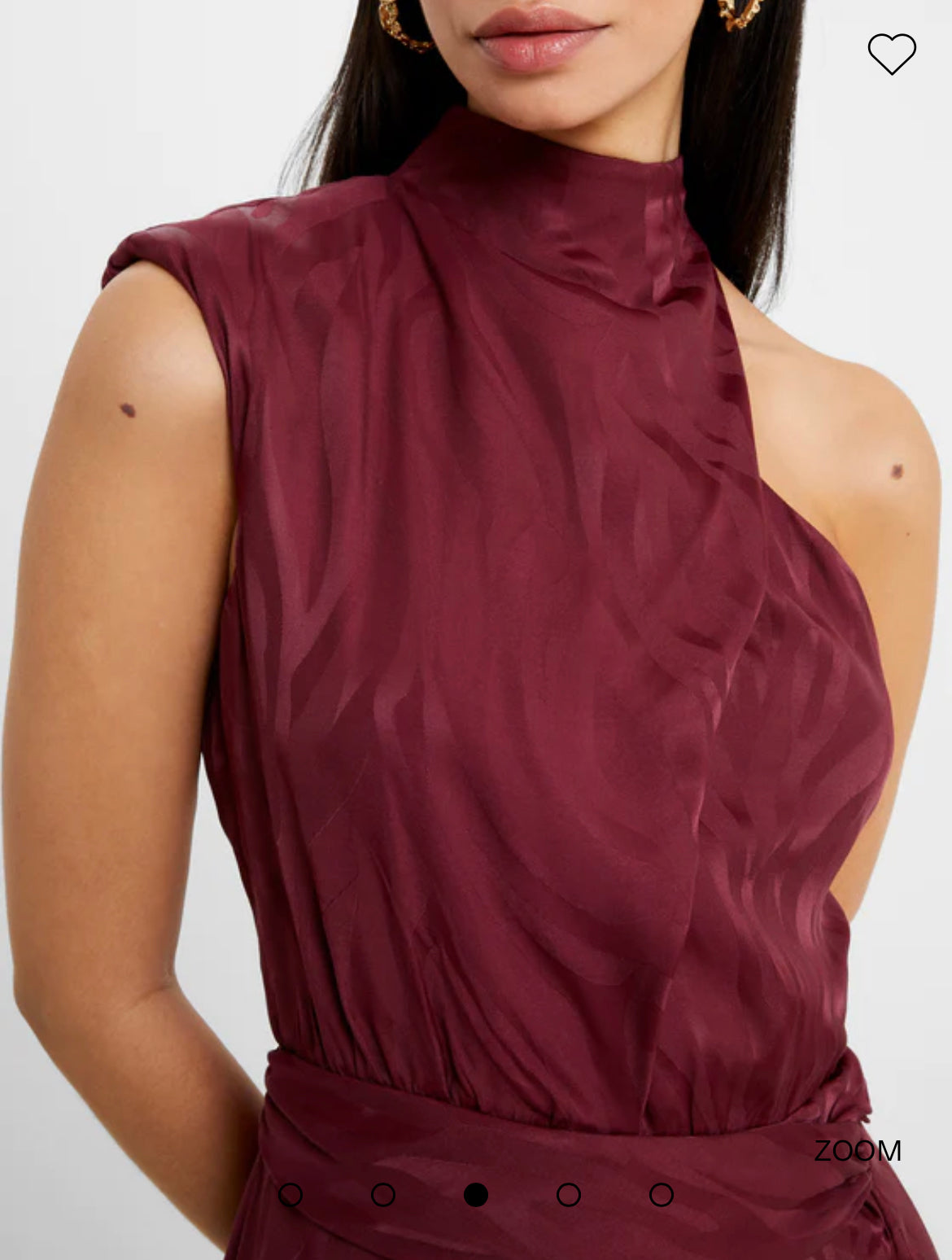 Aba Eco Satin Midi Dress - Chocolate Truffle