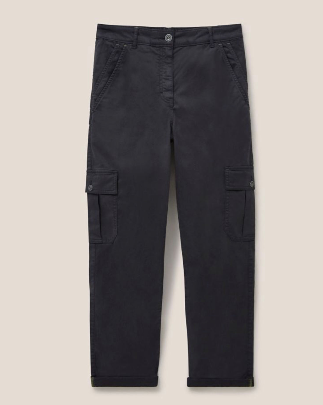 Tencel™ Rich Cargo Cropped Trousers