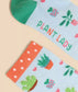 FLUFFY HOUSE PLANT ANKLE SOCK  IN BLUE MULTI