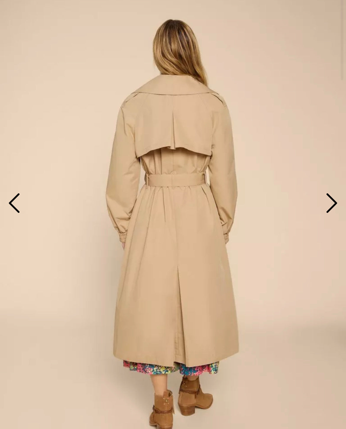 FINLEY TRENCH COAT  IN LIGHT NATURAL