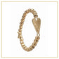 Rays of The Heart - Worn Gold Bracelet