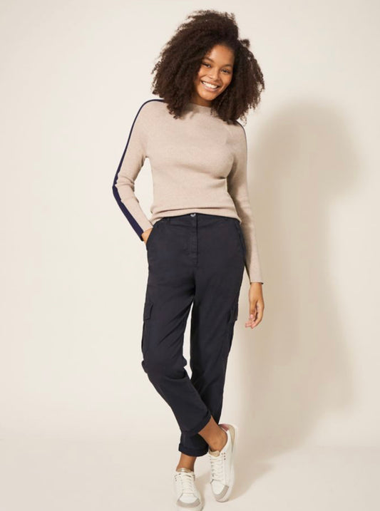 Tencel™ Rich Cargo Cropped Trousers