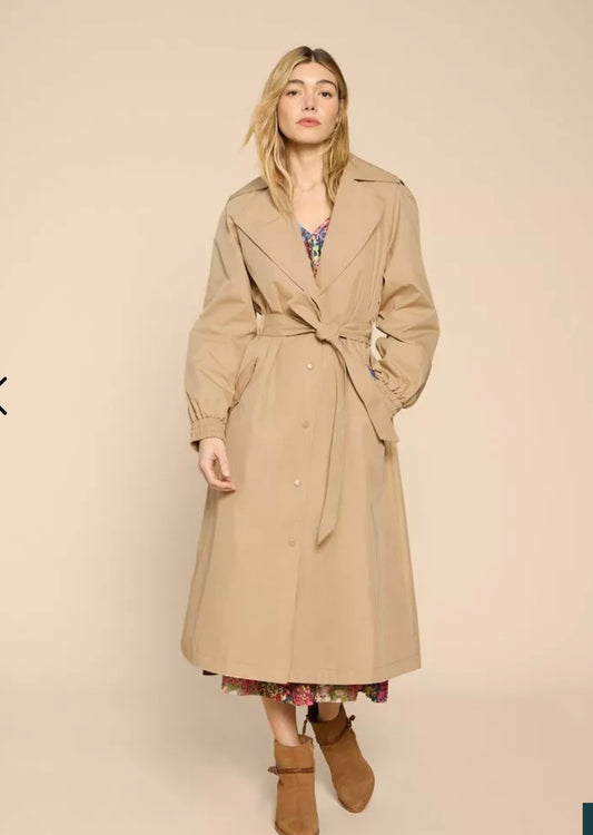 FINLEY TRENCH COAT  IN LIGHT NATURAL