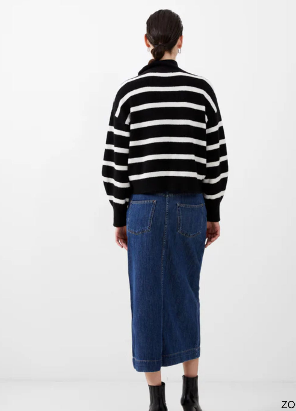 78LZF Vhari Recycled Stripe Half Zip Jumper