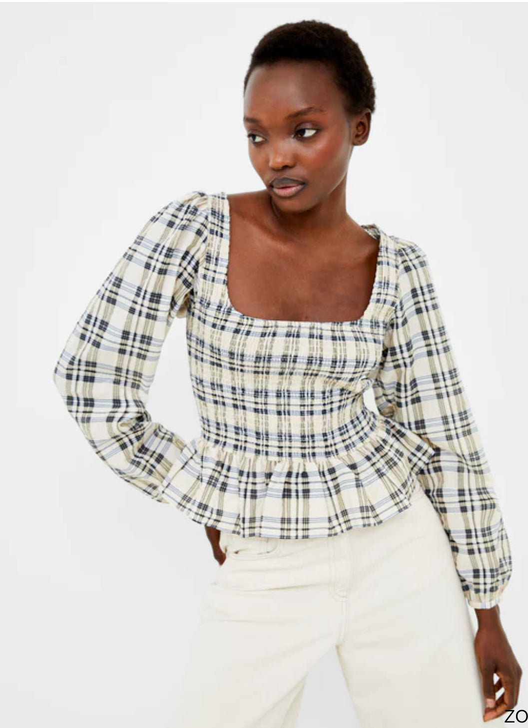 72WBN Ivy Check Top
