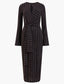 Paula Keyhole Midi Dress