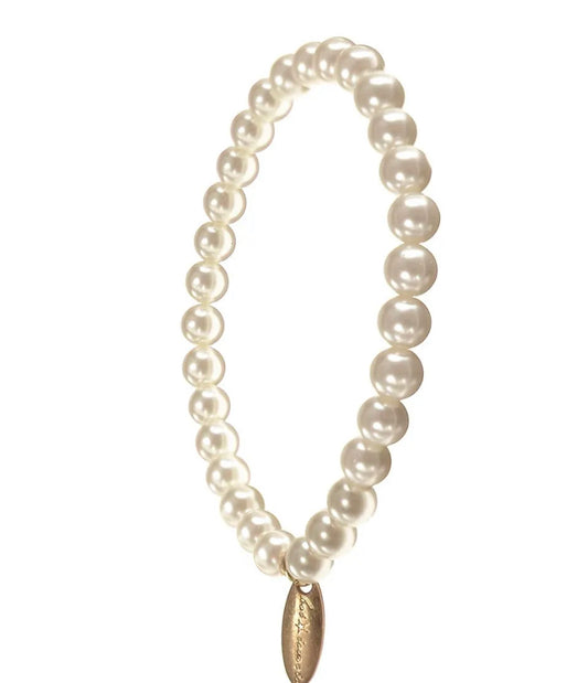 LF926 Classic Faux Pearl Strand - Natural W/Gold