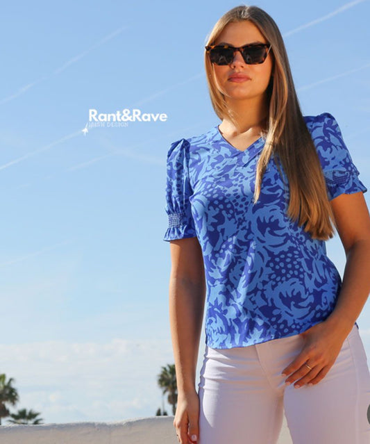 Leanne Top Blue - Rant & Rave